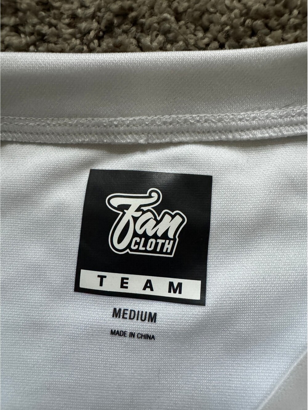 Fan Cloth Team Panther Cheerleading White Polyester Sweatshirt Medium - Picture 6 of 6